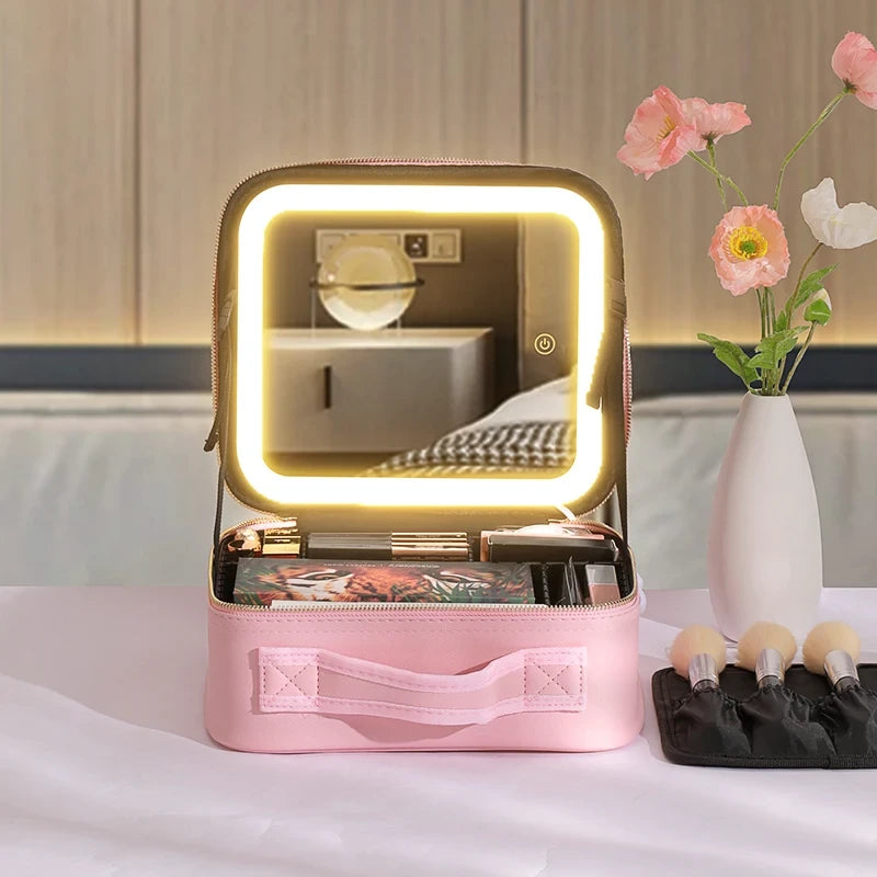 Portable Makeup Train Case