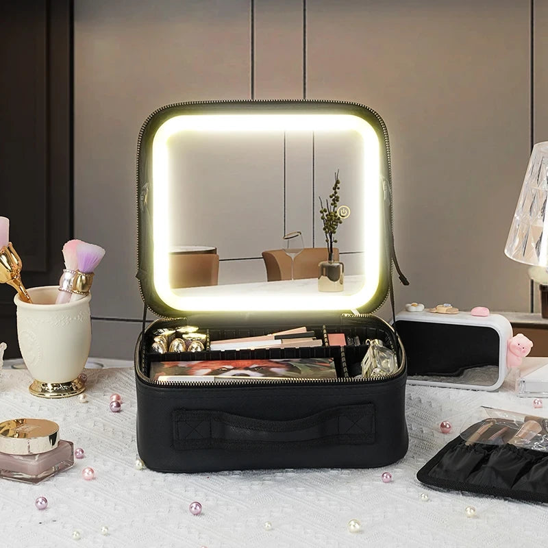 Portable Makeup Train Case